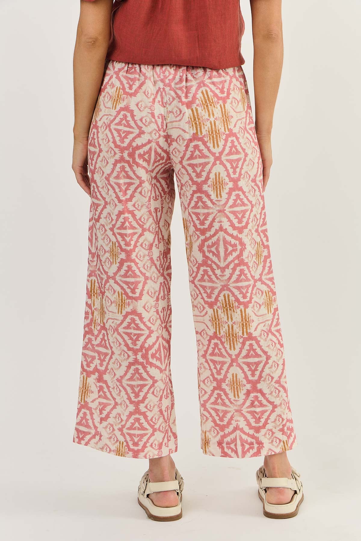 Naturals by O & J Wide Leg Pant - Ikat (GA398)