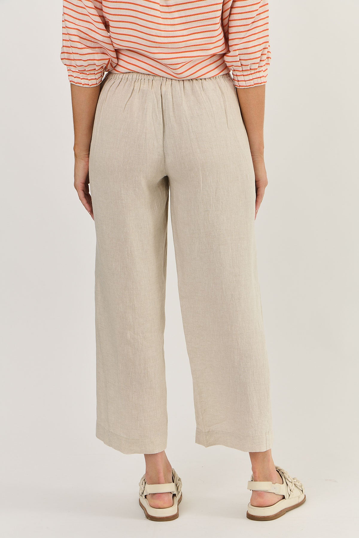 Naturals by O & J Wide Leg Pant - Sand (GA398)