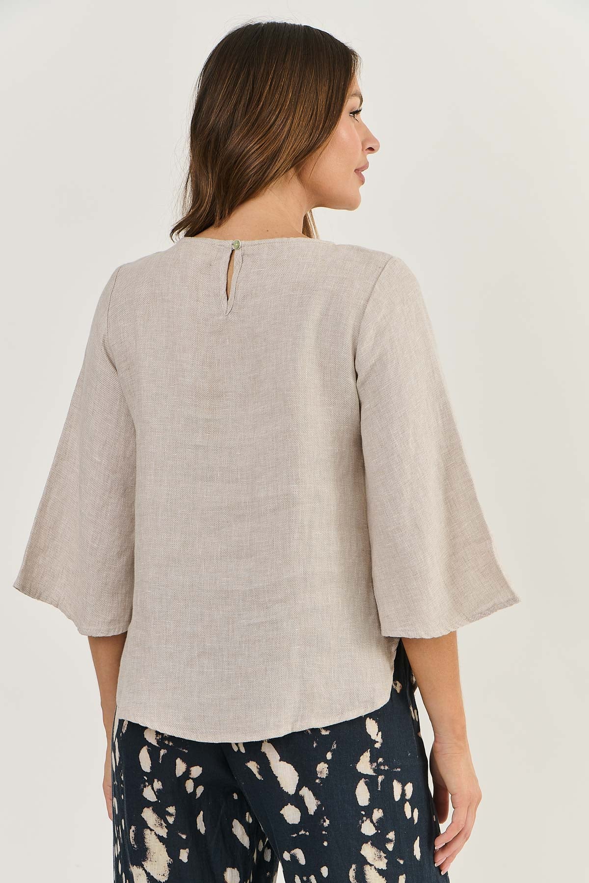 Naturals by O & J Linen Top - Dune (GA503)