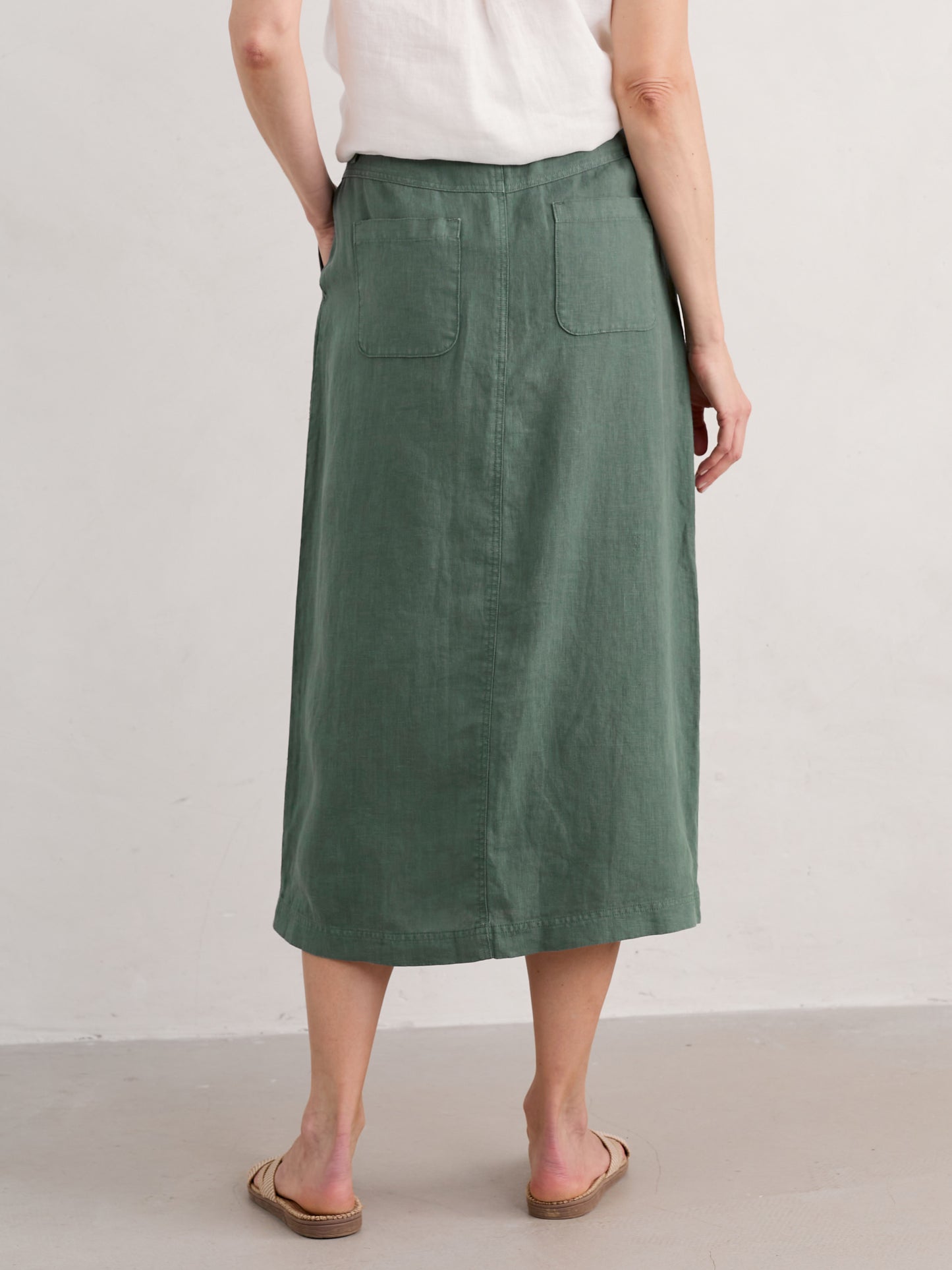 Seasalt Rosewell Farm Skirt II - Dark Balsam