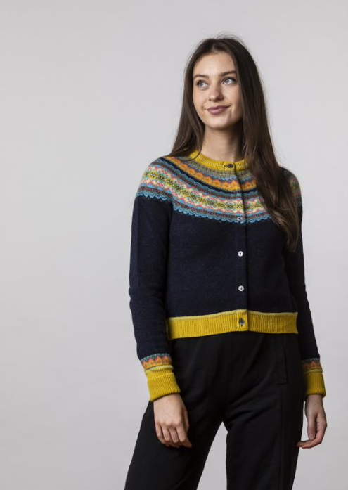 Eribe Alpine Short Cardigan Moonflower